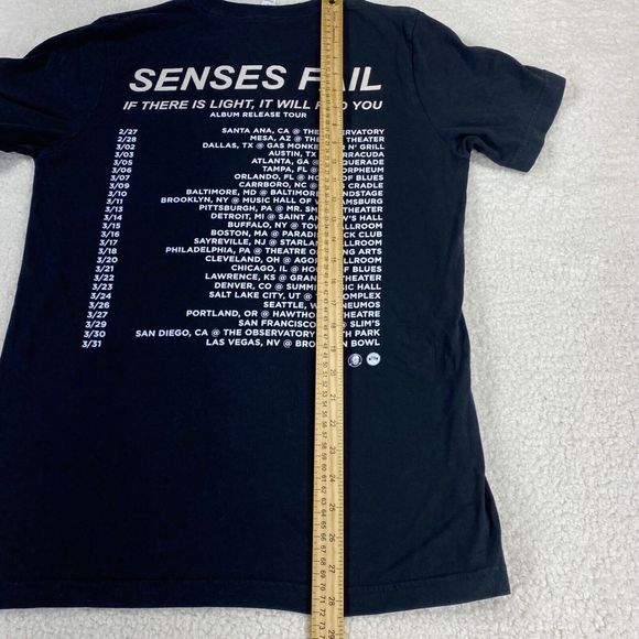 Canvas Senses Fail If‎ There Is Light, It Will Find You Adult Black T-Shirt Sz M - Picture 7 of 9